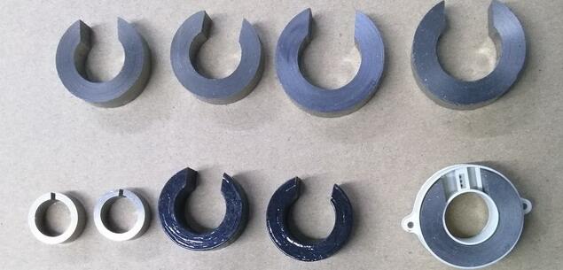 切割開口氣隙納米晶磁環